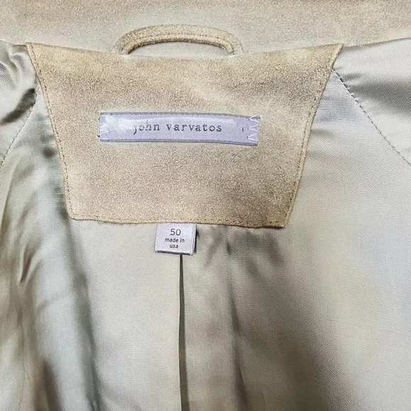 Varvatos 3/4 length 100% suede coat. Barely  used. Non smoking household - Picture 11 of 17